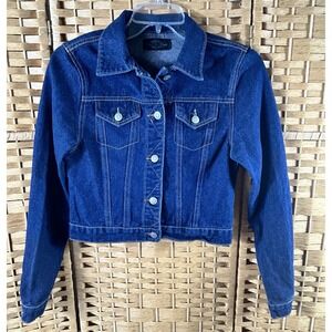 Denim Jacket Rebel By Right  distressed‎ juniors size medium Rebel By Right